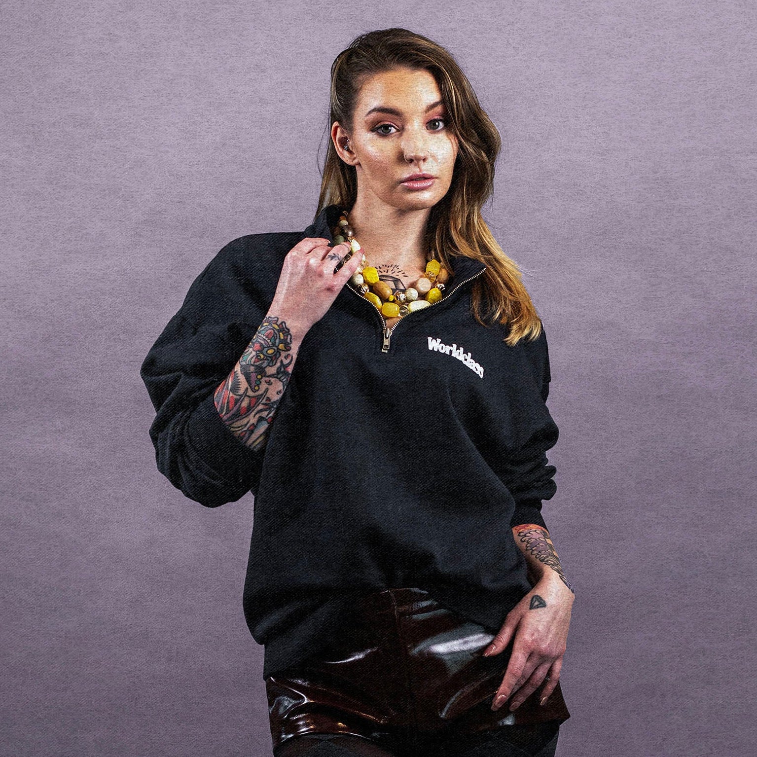 Signature Quarter Zip Sweatshirt – Worldclass